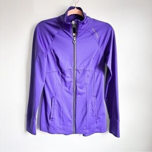 Under armour Purple Full Zip Activewear Lightweight Stretchy Jacket sz S/M